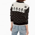 Kate Spade Penguin Intarsia Cashmere Sweater