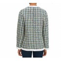 Kate Spade Oversize Buttons Tweed Cardigan