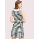 Kate Spade Blue Green Knitted Tweed Mini Dress US 0-10