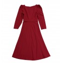 L.K. Bennett Katerina Raspberry Crepe Midi Dress