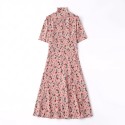 L.K.Bennett Mika Scattered Rose Silk Tea Dress