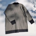 Sandro Dane Houndstooth Oversized Cardigan