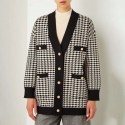 Sandro Dane Houndstooth Oversized Cardigan