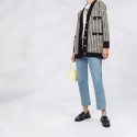 Sandro Dane Houndstooth Oversized Cardigan