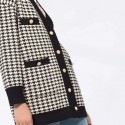 Sandro Dane Houndstooth Oversized Cardigan