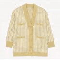 Sandro Dane Houndstooth Oversized Cardigan