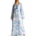 Ted Baker Violah Tree Print Maxi Dress, White/Blue