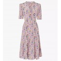 L.K. Bennett Montana Lilac Tea Dress