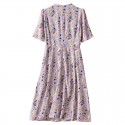 L.K. Bennett Montana Lilac Tea Dress