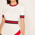 Ted Baker Fynlie Knitted Sweater Pleated Skirt Dress