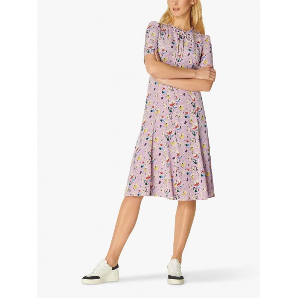 L.K. Bennett Montana Lilac Tea Dress